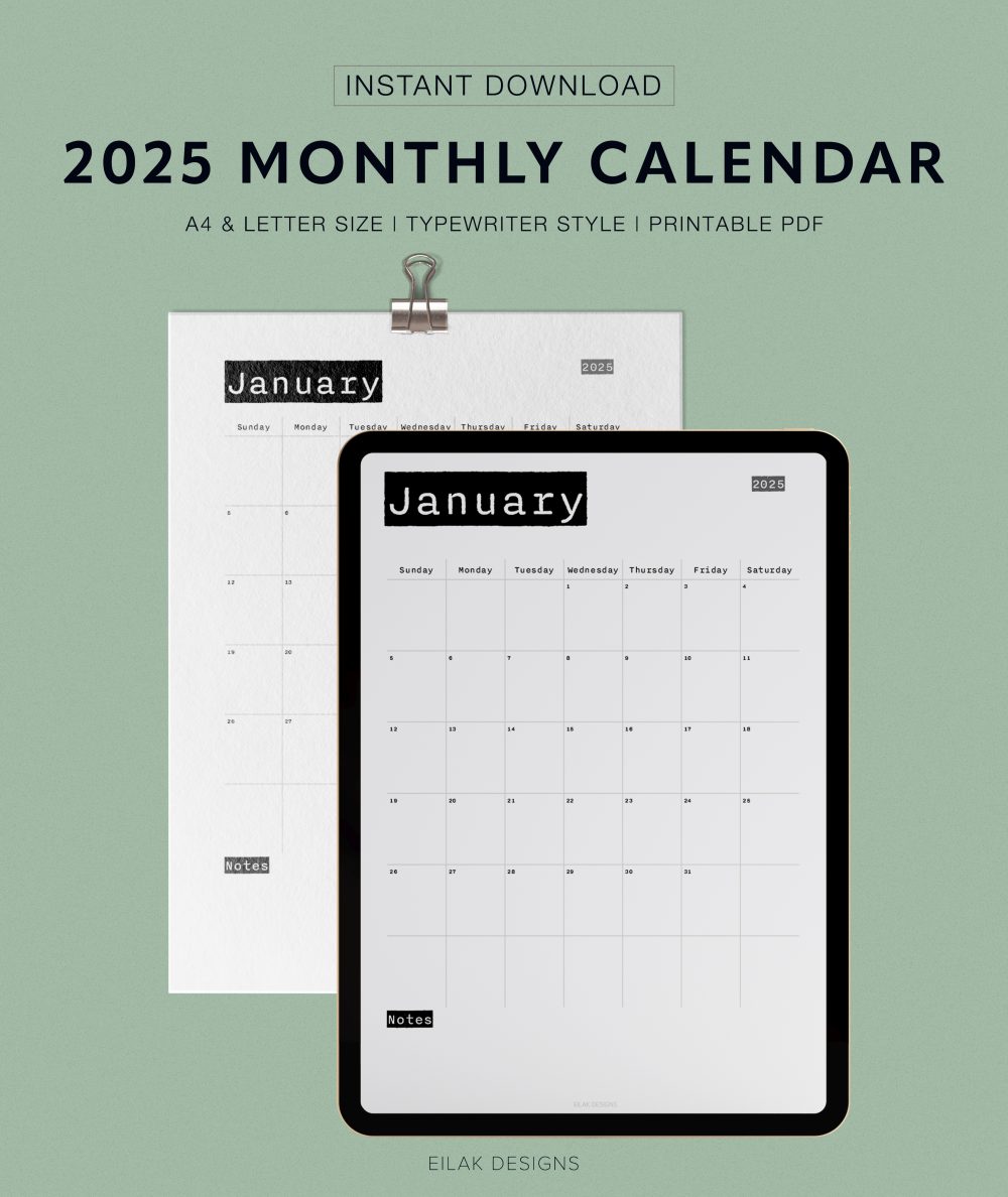 calendar 2025 goodnotes printable